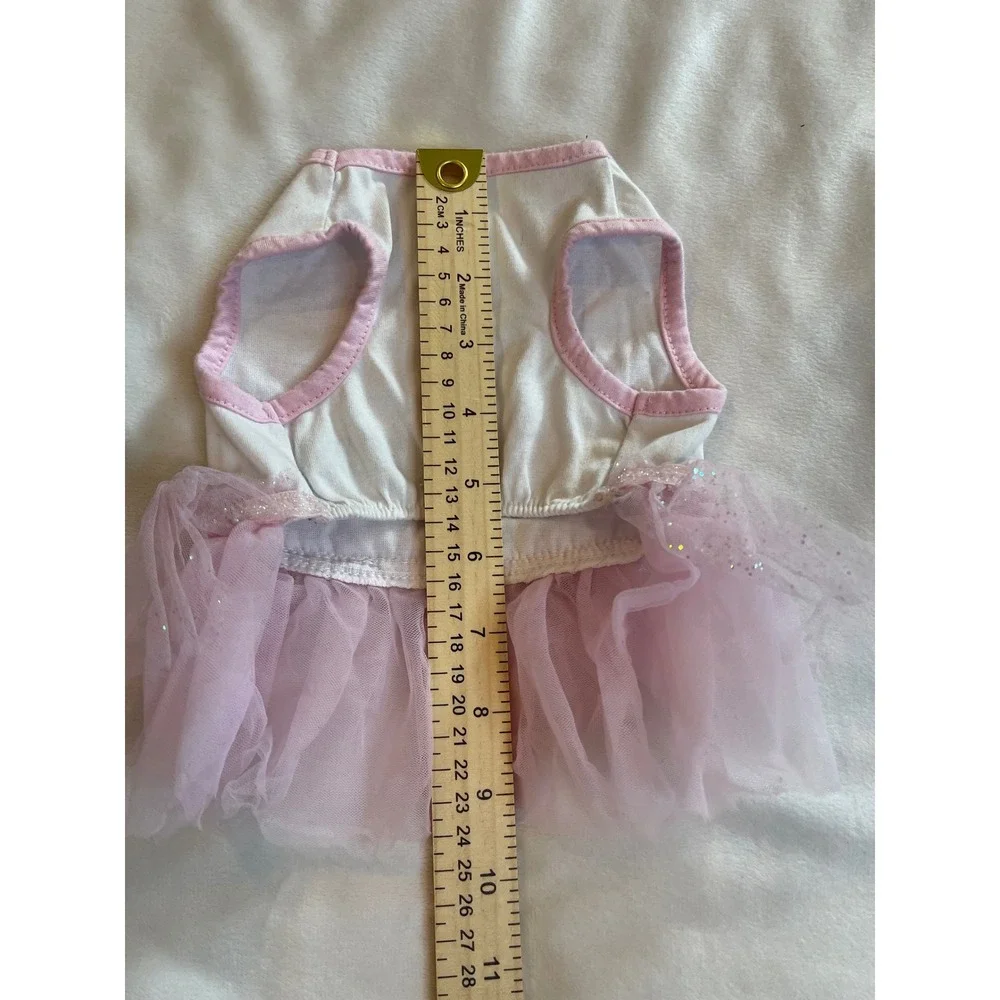 Coco Lane Couture Pink Small and in Charge Dog Tutu Dress Glitter Stars Pet S